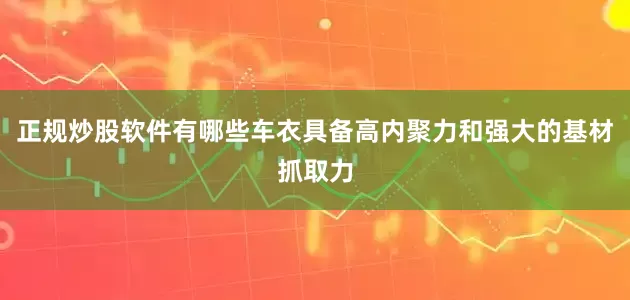 正规炒股软件有哪些车衣具备高内聚力和强大的基材抓取力
